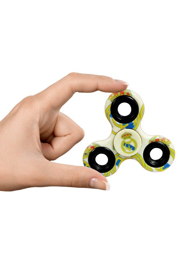 Premsons Premsons® Hand Spinner Desk Toy - High Speed Smooth Finger Spin Sensory Fidget Stress Relief Game Play for Kids & Adults - Birthday Party Gift - Combo - Football- FC + Metal Gold Dual - Image 4