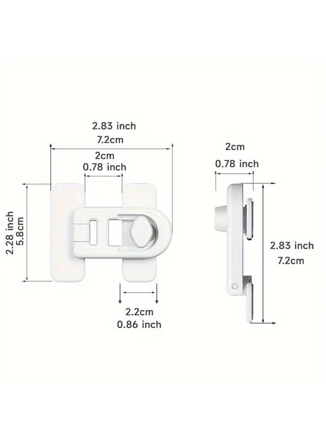 Black Mini Refrigerator Padlock Anti Theft Decorative Lock Easy Install For Small Apartments - Image 3