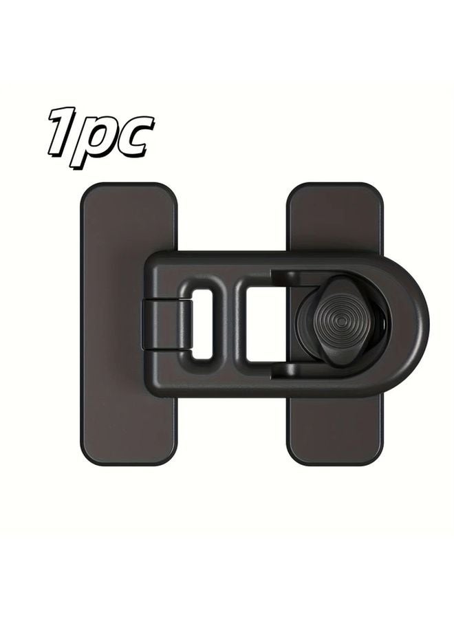 Black Mini Refrigerator Padlock Anti Theft Decorative Lock Easy Install For Small Apartments - Image 1