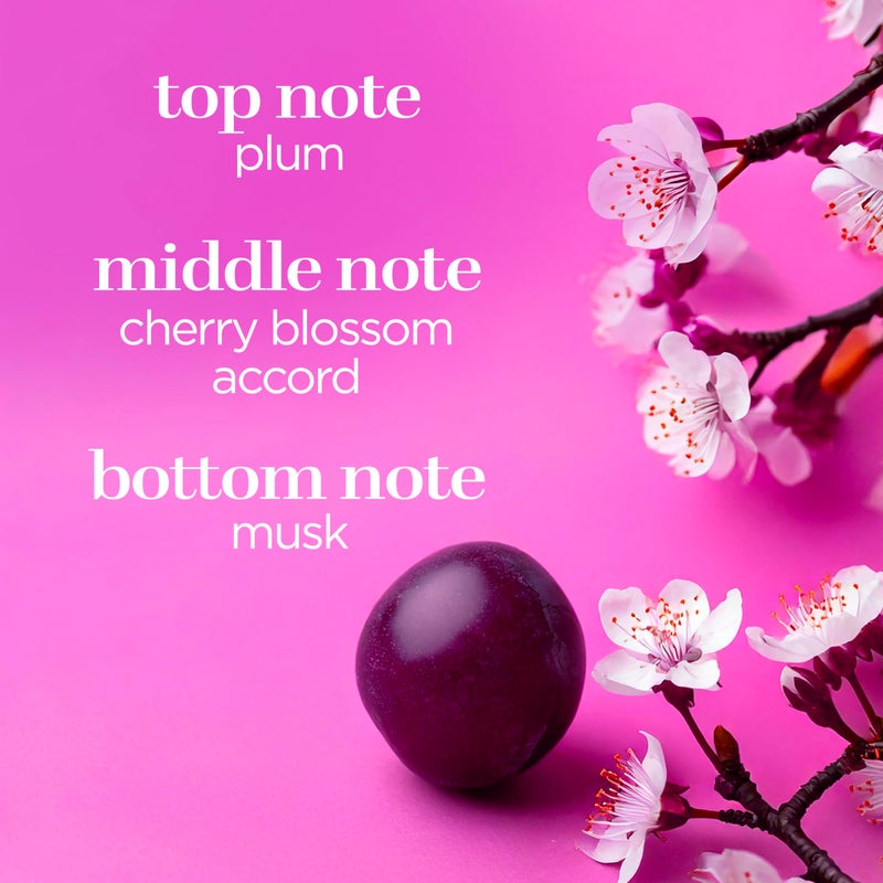 BODY FANTASIES بخاخ الجسم برائحة زهر الكرز الياباني، 8 أونصة سائلة (عبوة من قطعتين) - Image 3