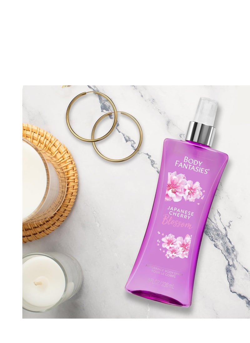 BODY FANTASIES - Signature Fragrance Body Spray, Japanese Cherry Blossom, 8 fl oz (Pack of 2) - Image 1