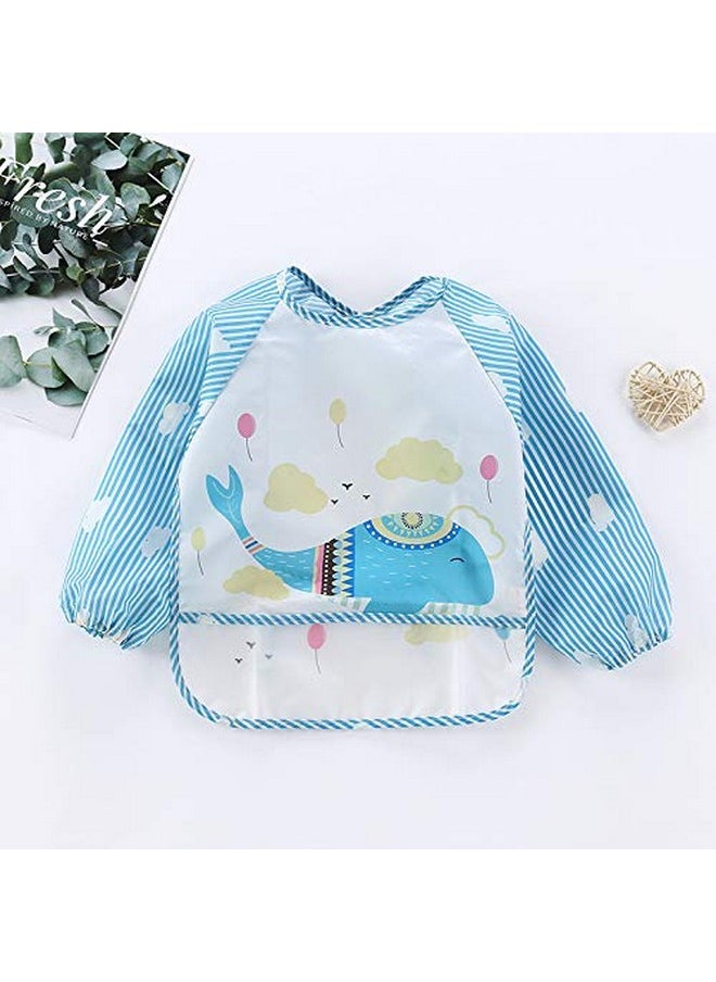 (3 Pack Long Sleeve Bibs; Waterproof Full Sleeve Bib For Baby Infant Toddler 636 Months - pzsku/Z6559384850ED811EF205Z/45/_/1698492479/1b5ee7b2-1ace-4f49-bb51-c6111d2a7332