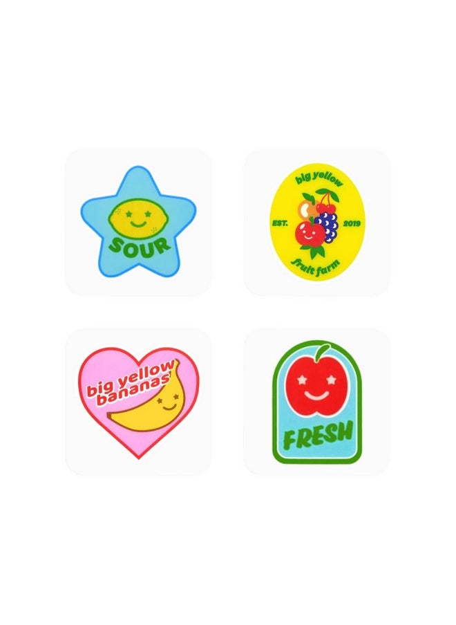 Starface World - Starface Fruit Pack Hydrocolloid Pimple Patches With 1% Salicylic Acid Xxl Size For Deeper Spots On Face And Body Fruit Sticker Shape (8 Count) - Image 1