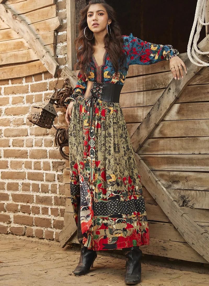 بهاني بواسطة جيوتي HAZEL WOOD MAXI DRESS