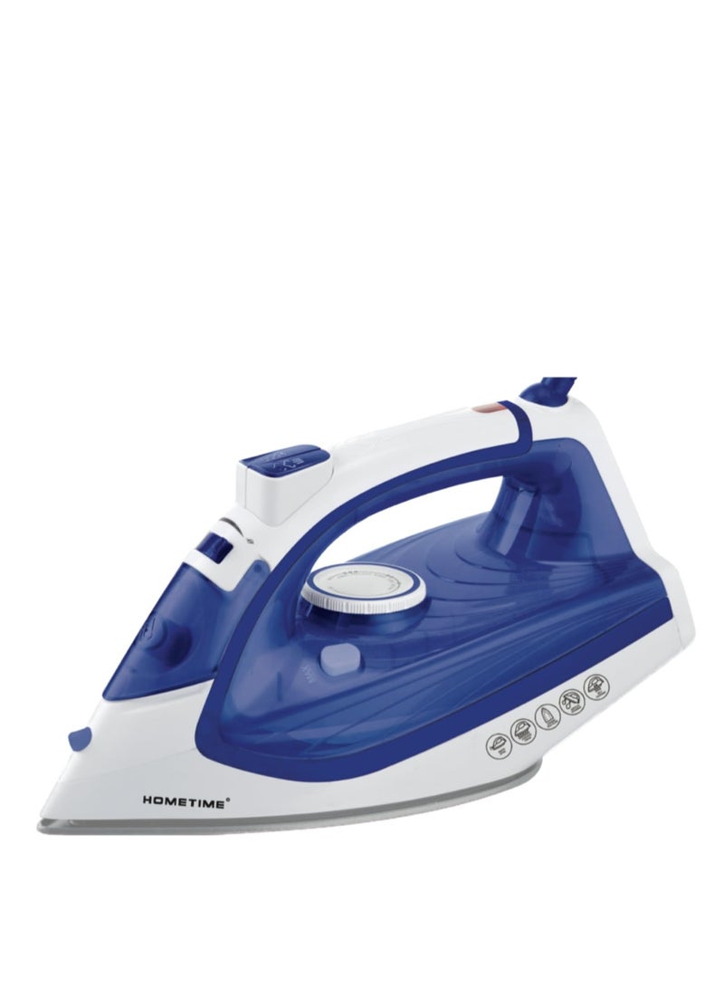 Wtrtr HOMETIME 2200W Steam Iron,Ceramic Coated Sole plate,1 Years Warranty.112BS-B (Blue)  - Image 1