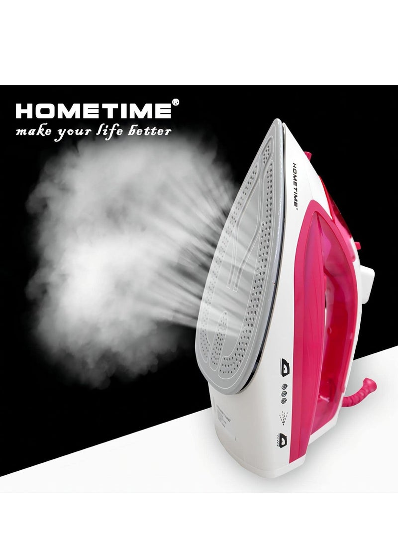 Wtrtr HOMETIME 2200W Steam Iron,Ceramic Coated Sole plate,1 Years Warranty.112BS-B (Blue)  - Image 5