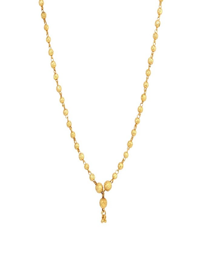 MOONPLUS Gold Plated Ball Design Fancy Chain for Girls| Gift for Her|Perfect for Chudi - Image 1