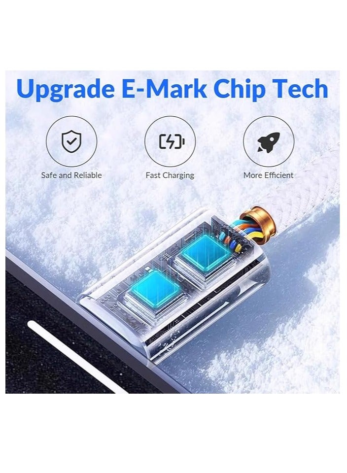 USB Type-C to C Cable,1Metre Braided Charging Cord ,Faster Cable Compatible with iPhone 16,15 Max 16,15, iPad, Samsung S25/24/23 Ultra,Xiaomi, iPad Mini/MacBook Fast Charging Cable,  - Image 5