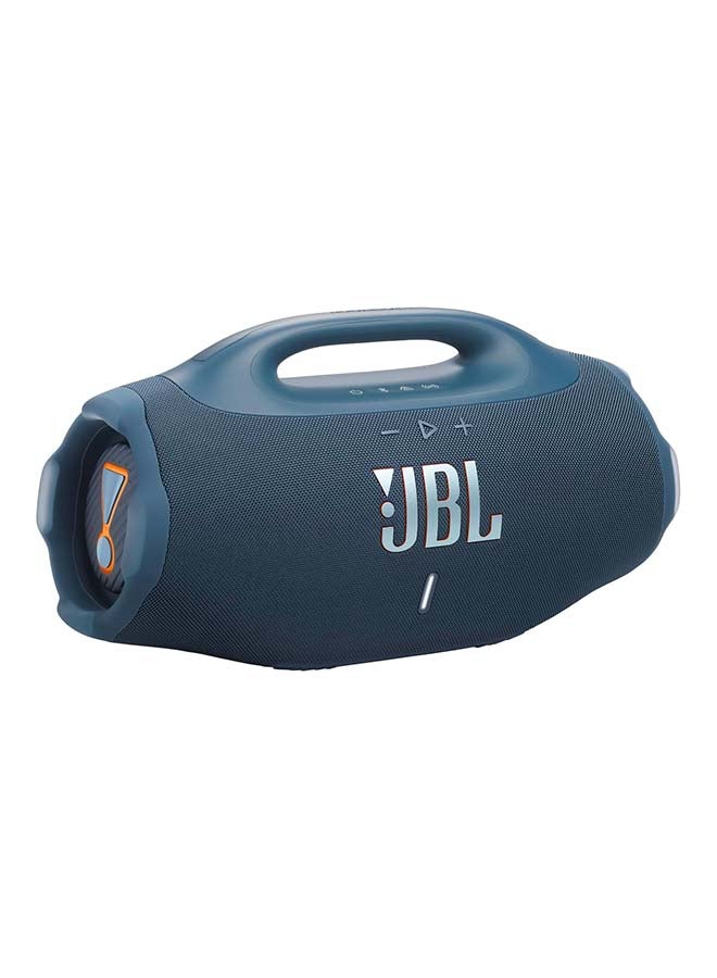 Boombox 4 – Most Powerful Portable Waterproof Speaker with Massive JBL Pro Sound, AI Sound Boost, Up to 34 Hours Playtime, IP68 Waterproof & Dustproof, Auracast™ Multi-Speaker Connection, blue