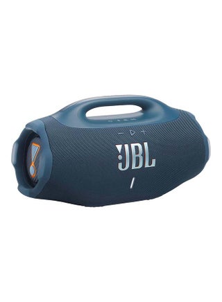 مكبر الصوت بومبوكس 4 – أقوى مكبر صوت محمول مقاوم للماء مع صوت JBL برو الضخم، تعزيز الصوت بالذكاء الاصطناعي، حتى 34 ساعة من وقت التشغيل، مقاوم للماء والغبار IP68، اتصال متعدد مكبرات الصوت Auracast™