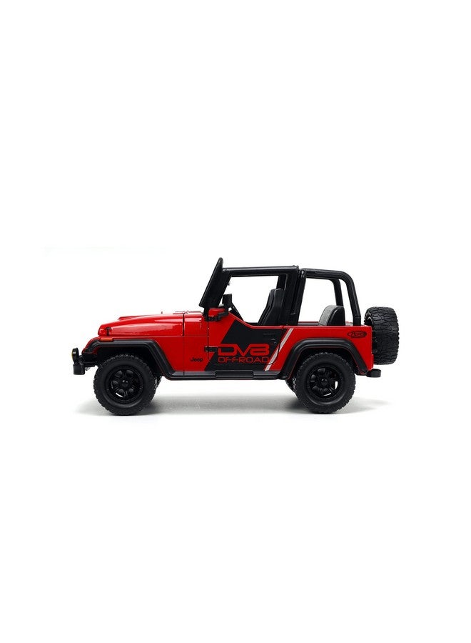 Jada Toys Just Trucks 1:24 1992 Jeep Wrangler Die-cast Car Red/Black with Tire Rack, Toys for Kids and Adults - Image 5