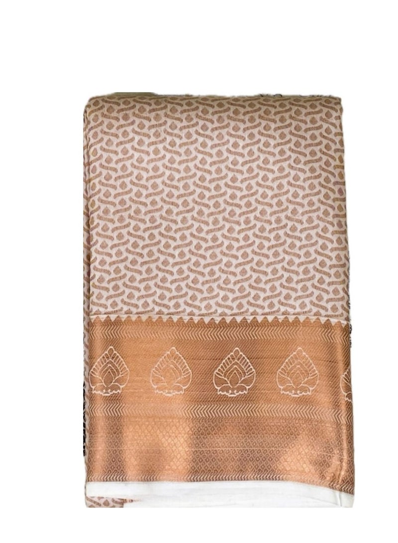 Saree Silk Brown - Image 2