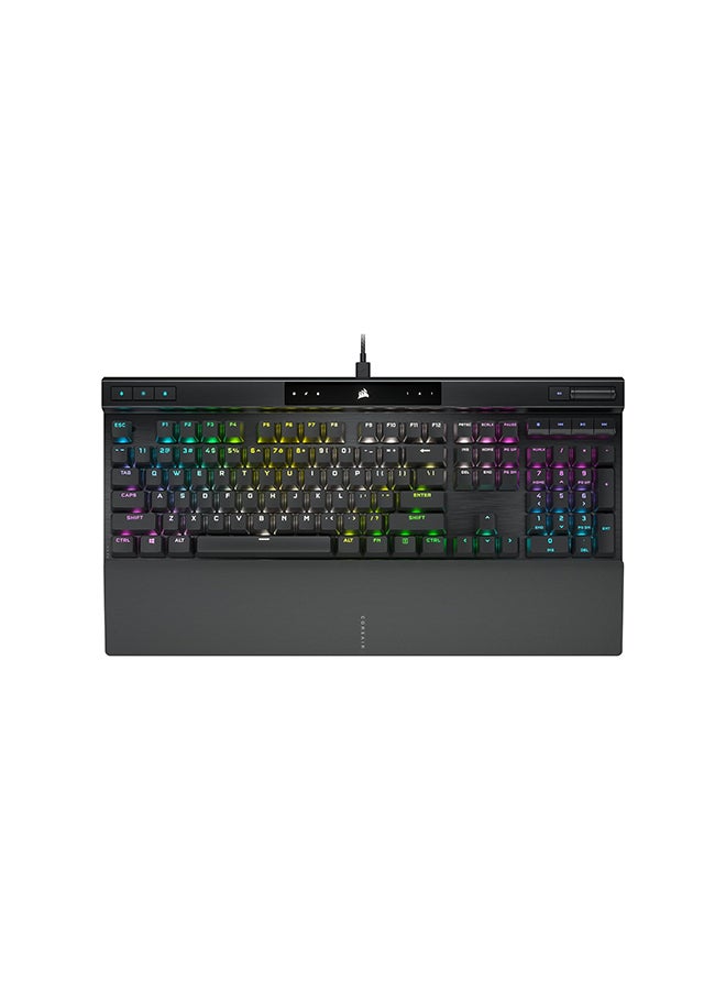 CORSAIR K70 PRO RGB Optical-Mechanical Gaming Keyboard with PBT DOUBLE SHOT PRO Keycaps Black - Image 1