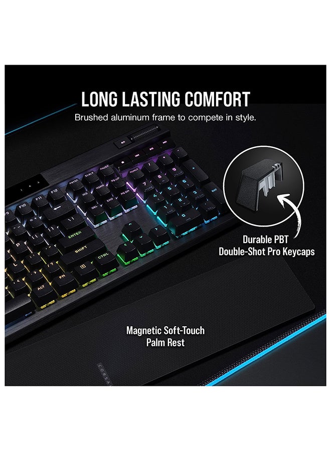 CORSAIR K70 PRO RGB Optical-Mechanical Gaming Keyboard with PBT DOUBLE SHOT PRO Keycaps Black - Image 4