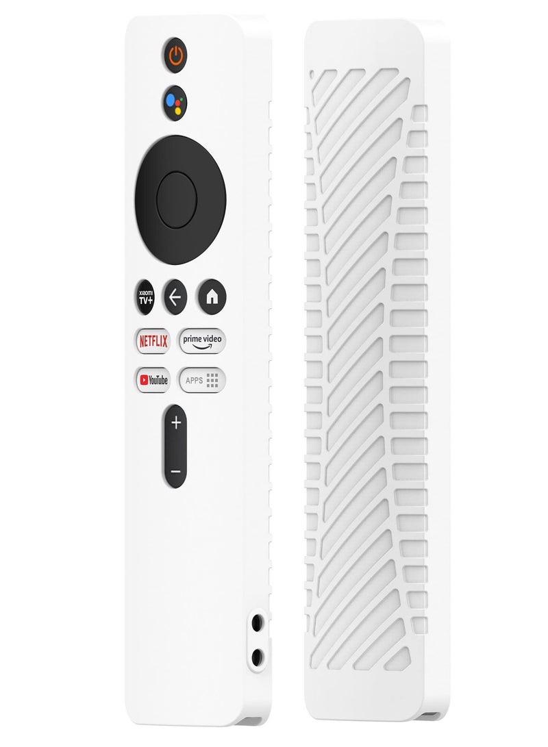 Excefore Silicone Case for for Xiaomi Mi Box 4K TV, Silicone Protective Case for Xiaomi Mi Box 4K TV (2nd Gen) Remote, 2nd Gen Stick Remote Control Anti Slip Silicone Protective Skin Cover with Lanyard (White)  - Image 2