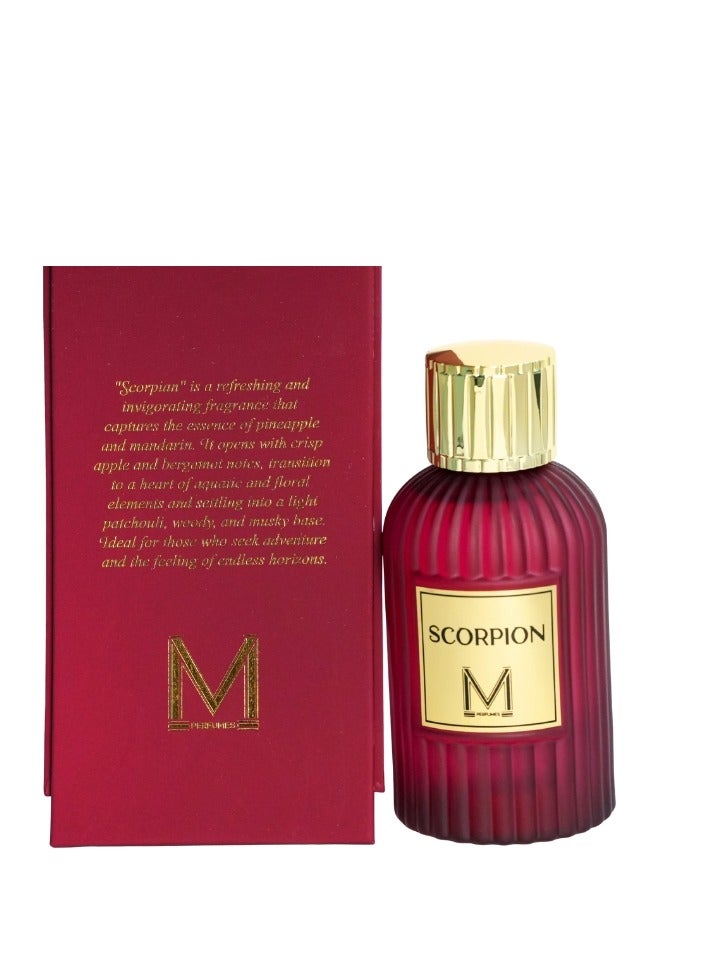 عطور VM سكوربيون - أو دو بارفان 100 مل – عطر الأناناس واليوسفي والتفاح المنعش مع لمسات مائية وقاعدة خشبية مسكية - Image 5