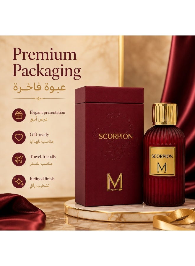 VM PERFUMES Scorpion Eau de Parfum 100ml – Fresh Pineapple, Mandarin, Apple & Aquatic Scent with Woody & Musky Base - Image 4