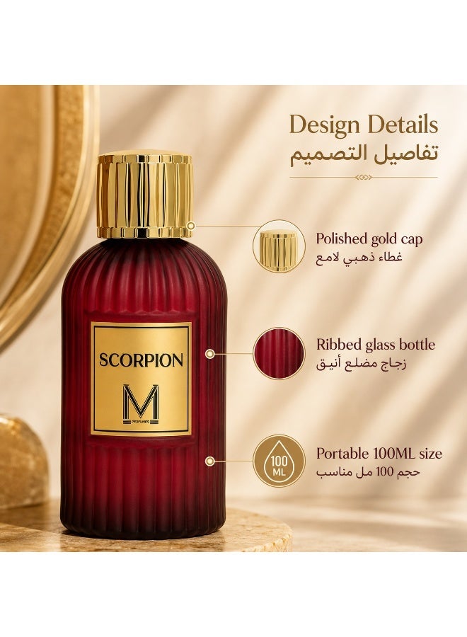 VM PERFUMES Scorpion Eau de Parfum 100ml – Fresh Pineapple, Mandarin, Apple & Aquatic Scent with Woody & Musky Base - Image 3