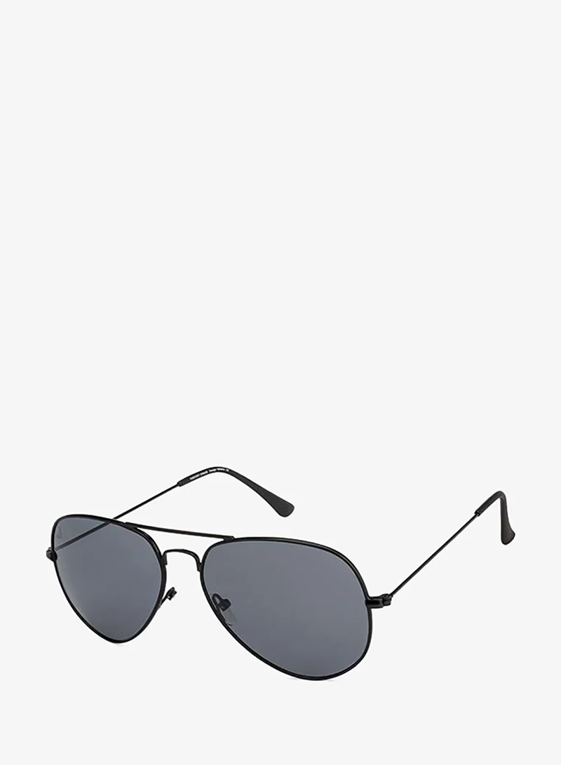 VINCENT CHASE Top Gun Full Rim Aviator Frame Polarized &amp; UV Protected Sunglasses VC 5158/P - 58mm - Black