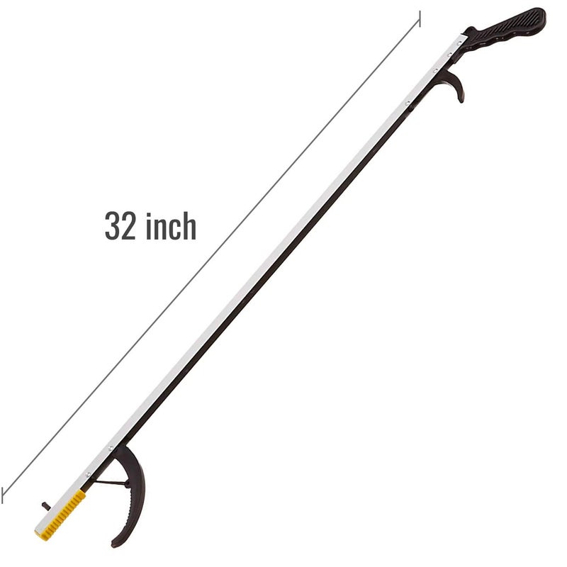 DMI Reacher Grabber Tool for Elderly, Disabled or After Surgery Recovery, Claw Grabber, Reaching Assist Tool, Trash Picker, Hand Gripper, Arm Extension, 32 Inches, Non Folding, Magnetic Claw - Image 2