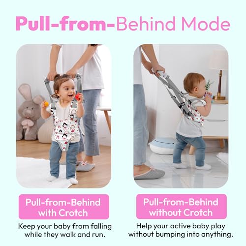 Watolt Baby Walking Harness - Handheld Kids Walker Helper - Toddler Infant Walker Harness Assistant Belt - Child Baby Walk Learning Help Support Assist Trainer Tool - for 7-24 Month Old - Image 5