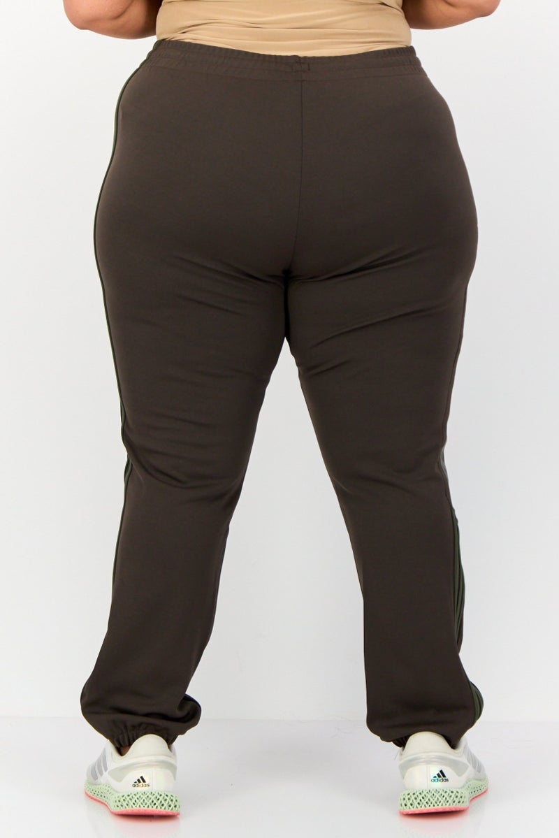 Adidas Women Sportswear Fit Training Calabasas Training Track Pants, Coffee Brown - Image 4
