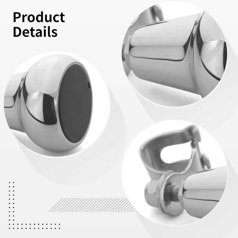 Generic 2.75 Inch Aluminum Alloy Chrome Steering Wheel Spinner, Universal Power Handle for Smooth One-Handed Operation, Ideal for Elderly, Disabled, and Long Drives - Image 5