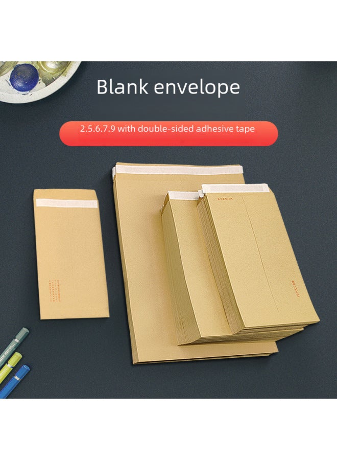 ASAHI Self-adhesive Sealing Double-sided Adhesive Paper Bag Printing Thickened Yellow Chinese Kraft Paper Envelope Paper Bag - Image 4