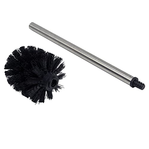 Casaphoria Stainless Steel Toilet Bowl Brush and Holder set for Deep Cleaning,Bowl Scrubber Brush with Lid for Bathroom,Deluxe Freestanding Toilet Brush and Plunger Combo - Image 4