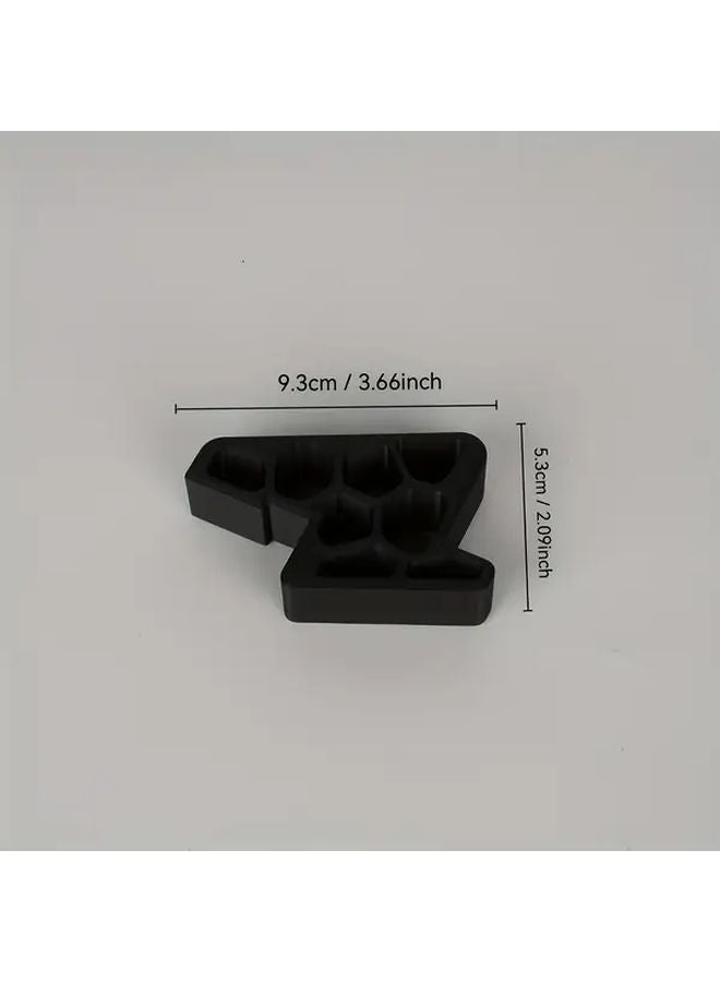 Heavy Duty Door Stopper With Track Lock Non Slip Gray Wedge For Home Office Hotel - Image 4