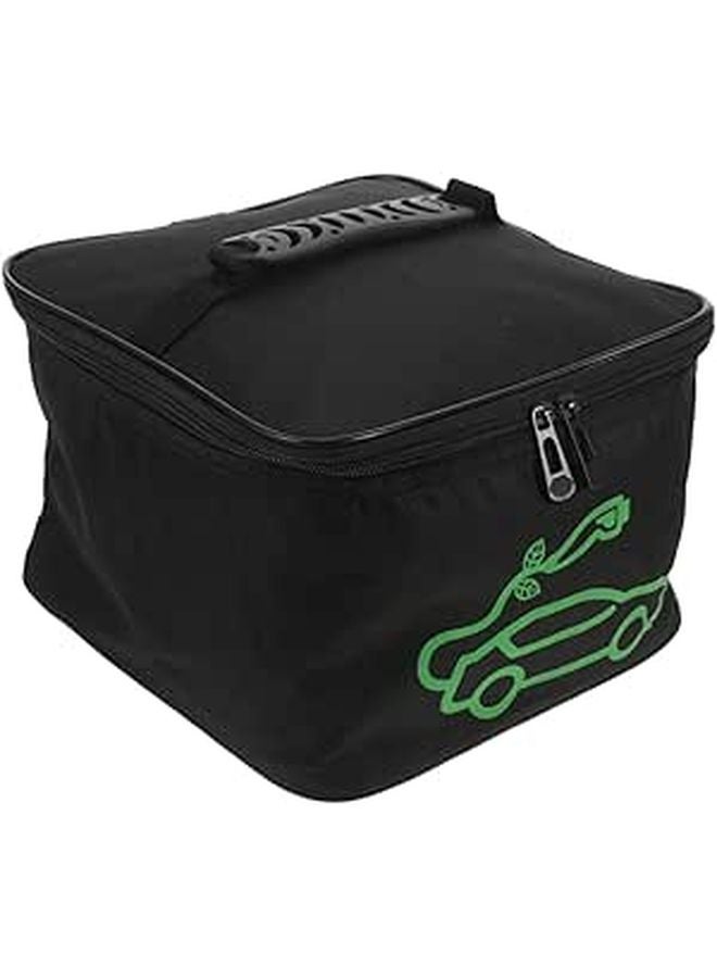 Heavy Duty Waterproof EV Charger Case Large Capacity Travel Storage Bag Black - Image 1