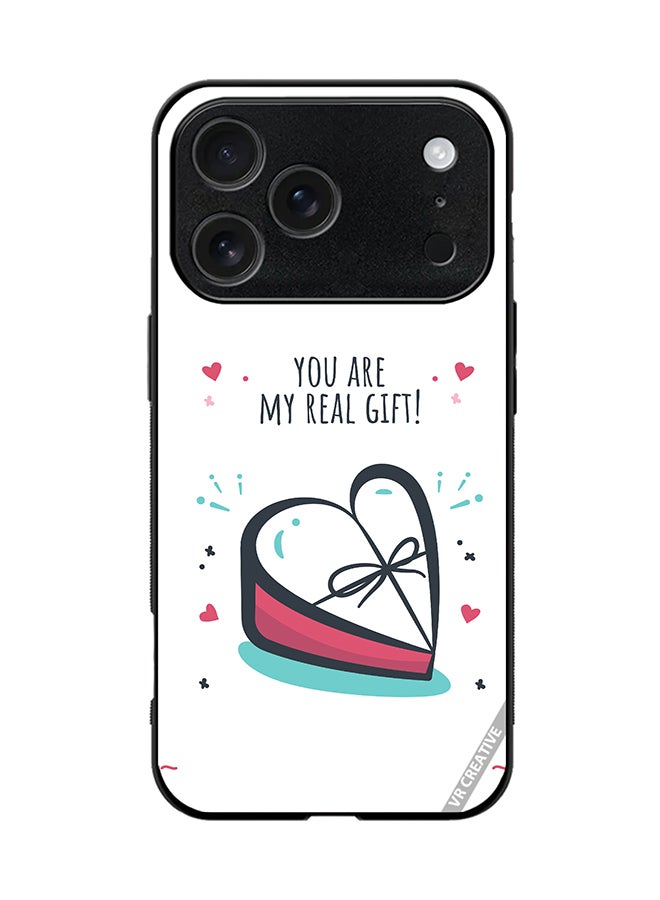 VR CREATIVE Protective Case Cover For Apple iPhone 17 Pro My Real Gift Design Multicolour