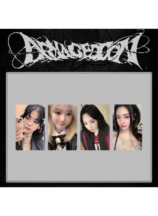 NIBEMINENT 4 Pcs Kpop AESPA Armageddon Lomo Cards Card For Fans Collection Gifts - Image 1