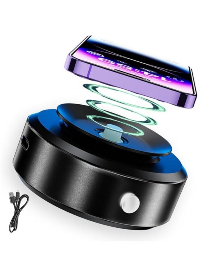 Toy Box - Magnetic Car Suction Cup Holder, Vacuum Glass Mirror Adsorption car Phone Mount,Universal 360° Rotating Strong Adsorption Mobile Phone Holder for All Cell Phones (Black) - Image 1