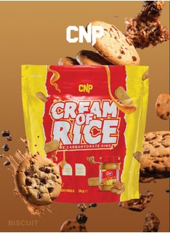 CNP Professional Cream of Rice - 2kg, Biscuit Spread Flavor, High-Quality Complex Carbohydrates for Energy and Recovery  - Image 4