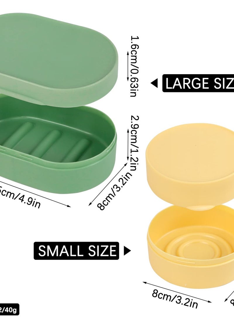 Portable Leak-Proof Soap Box Set - 4 Pcs (2 Small + 2 Large) for Travel, Shower, Kitchen, Camping & Gym  - Image 2