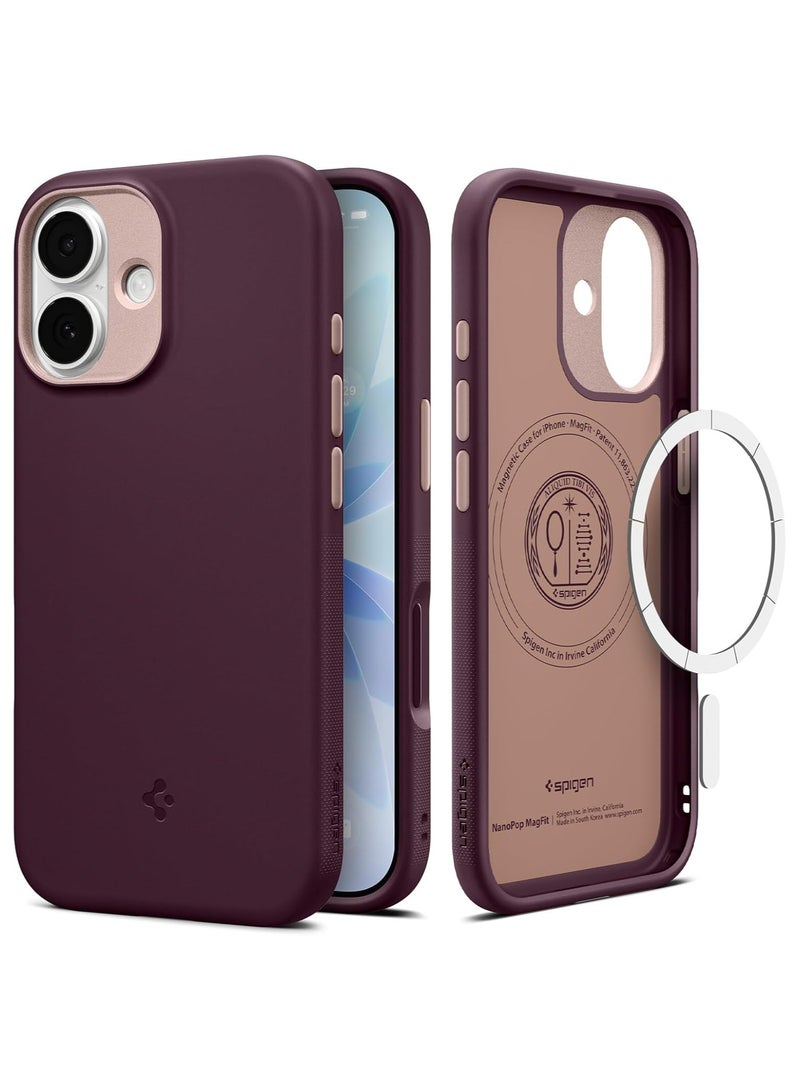 Spigen Nano Pop MagFit iPhone 17 MagSafe Case Cover Mil Grade - Burgundy Bean - Image 1