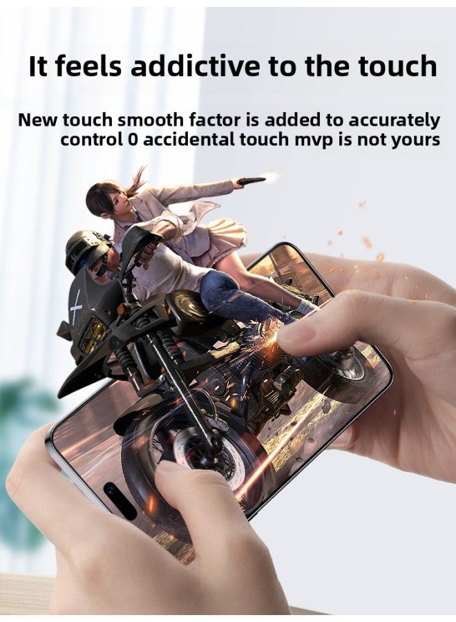 Applicable To Iphone16 Game Tempered Film 15Pro Max Apple 13/14Pro 12/11 Full Screen X Cover-Colour:〖borderless Hd√2-piece Package〗e-sports Level Ultra-clear Comes With A Film Applicator-Size:iPhone 16 Pro Max