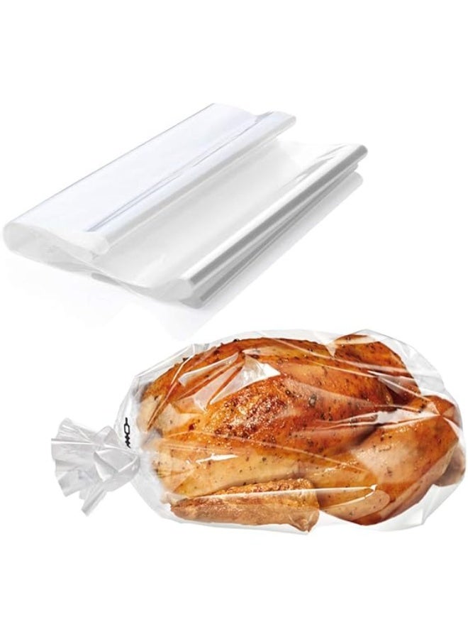 ECOOPTS Oven Bags - Large Size, 12 Bags (17 x 21.6 IN) - BPA Free, Clear, Plastic Bag with Drawstring Closure, Suitable for Turkey, Chicken, Meat, Seafood, Vegetable - Microwave Safe  - Image 2