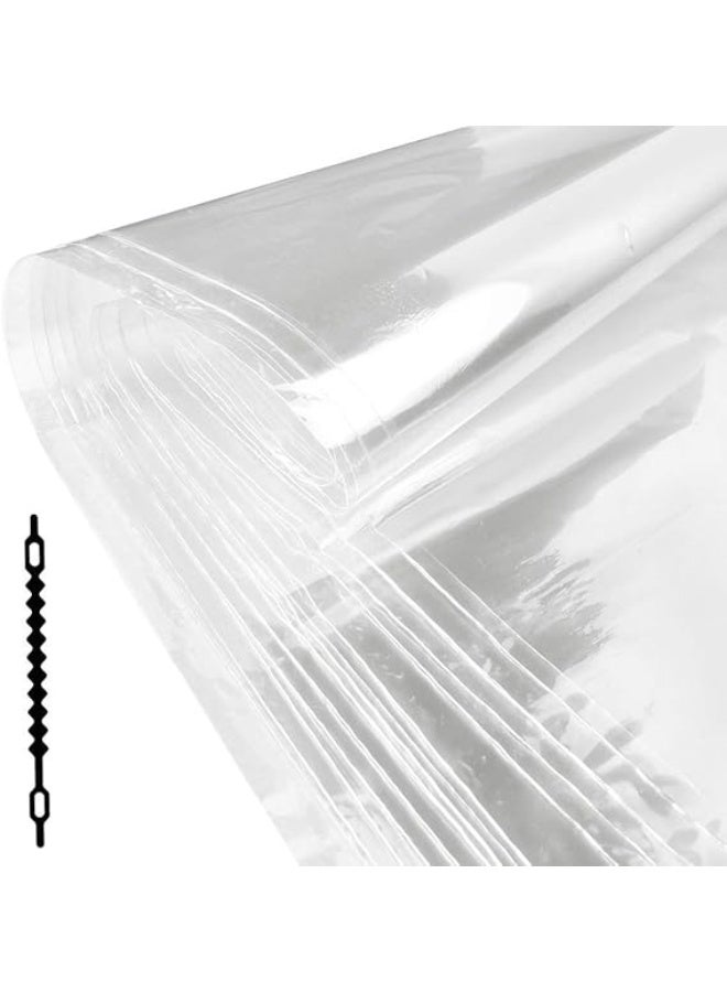 ECOOPTS Oven Bags - Large Size, 12 Bags (17 x 21.6 IN) - BPA Free, Clear, Plastic Bag with Drawstring Closure, Suitable for Turkey, Chicken, Meat, Seafood, Vegetable - Microwave Safe  - Image 3