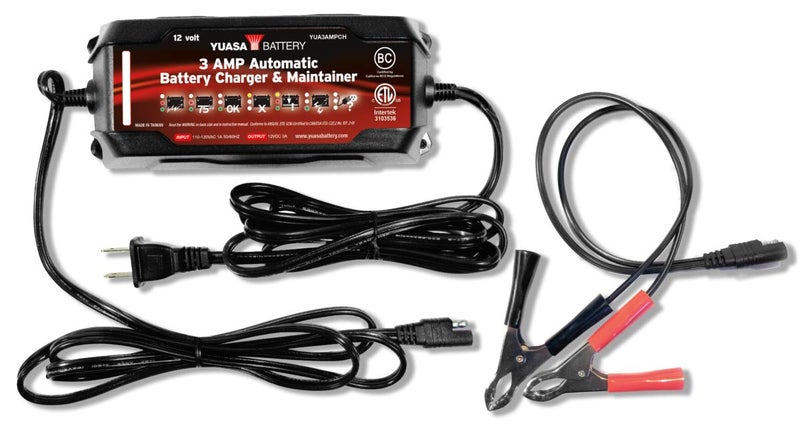 Yuasa YUA3AMPCH 12V 3Amp Battery Charger 50 State Compliant - Image 2