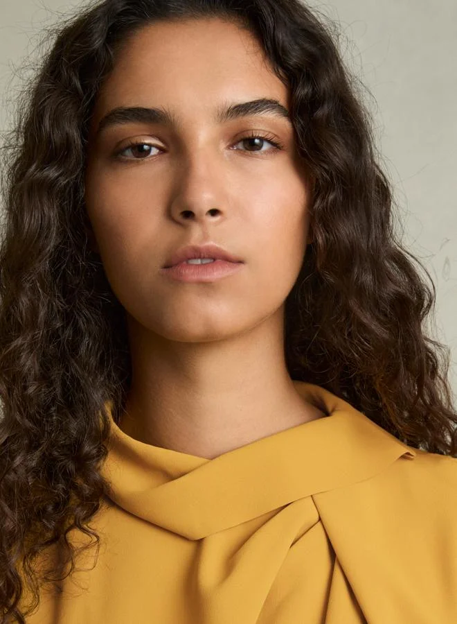 REISS Drape Neck Shell Top