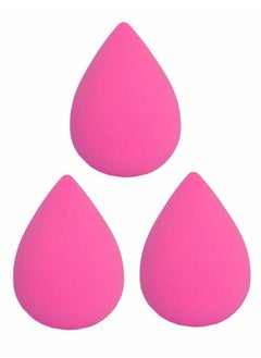 GUBB Professional Mini Makeup Sponge Beauty Blender | Cosmetic Blending Tool For Liquid, Cream & Powder Beauty Products| Egg Shape Face Sponge Puff Pack Of 3 (Bright Pink)  - Image 1