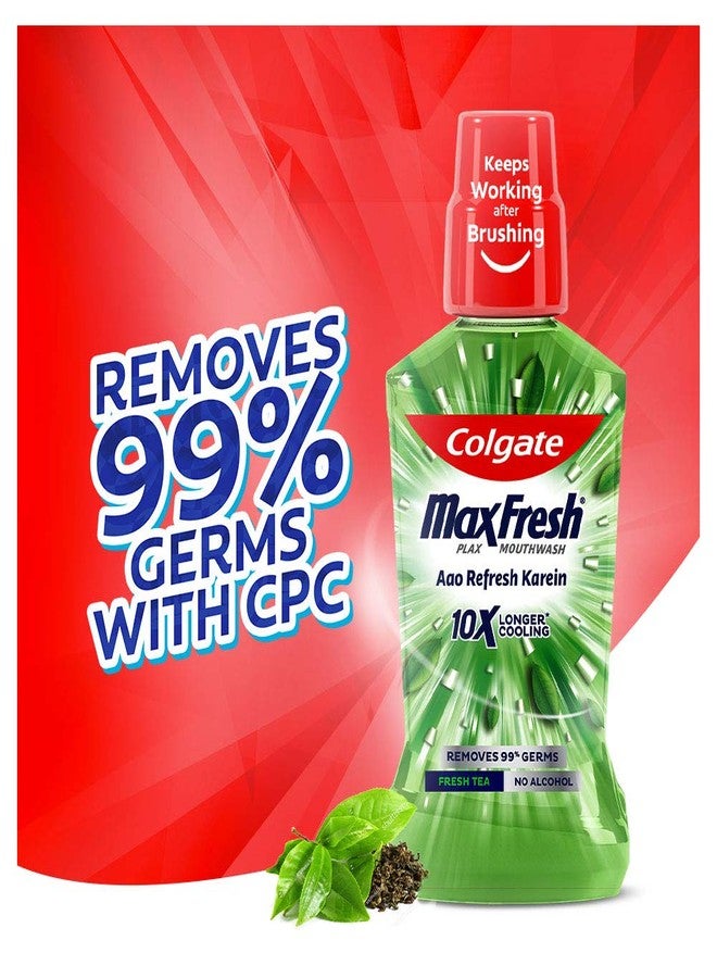 Colgate Plax Fresh Tea Mouthwash, 0% Alcohol - 250 ml (Pack of 2) - Image 3