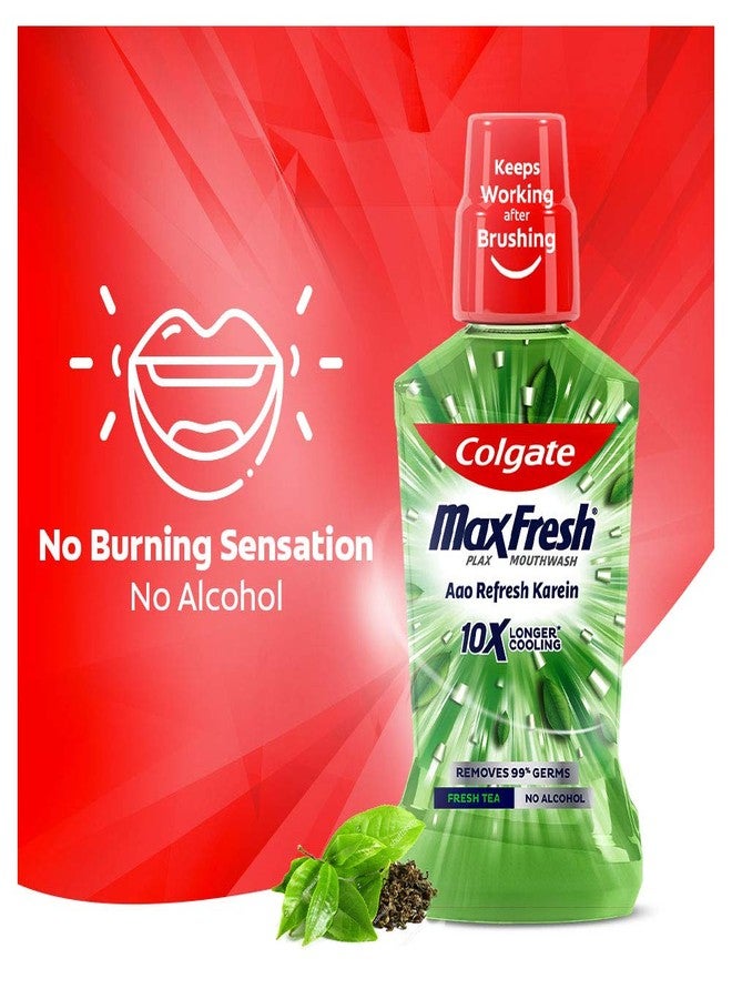 Colgate Plax Fresh Tea Mouthwash, 0% Alcohol - 250 ml (Pack of 2) - Image 4