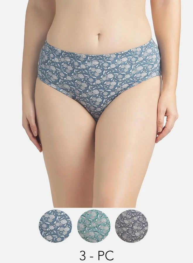 سبلاش فيڤ Set of 3   Juliet Hipster Briefs Printed