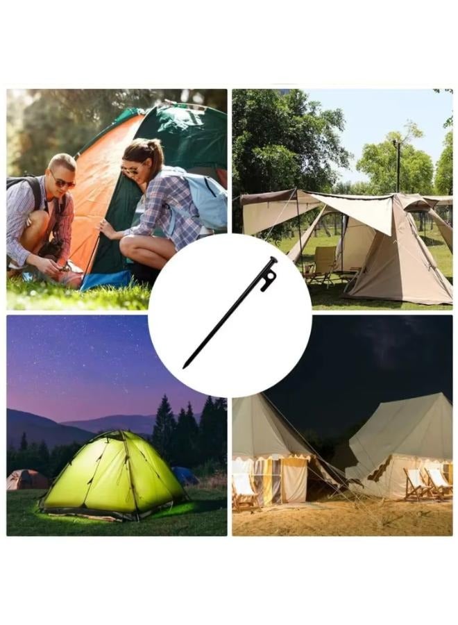 4 Pieces Tent Ground Nail 40cm High Strength Rust-proof Camping Nails Canopy Tent Accessories Steel Ground Nails Beach Snow Fixed Camp Nails for Camping - Image 5