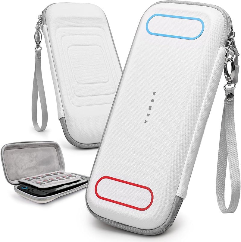 Mumba Carrying Case for Nintendo Switch 2 2025, [Mini Version] Travel Case with 12 Game Cartridge Slot Portable Bag Protective Carry handbag Pouch Shell Accessories [Portable & Lightweight] (White) - Image 1