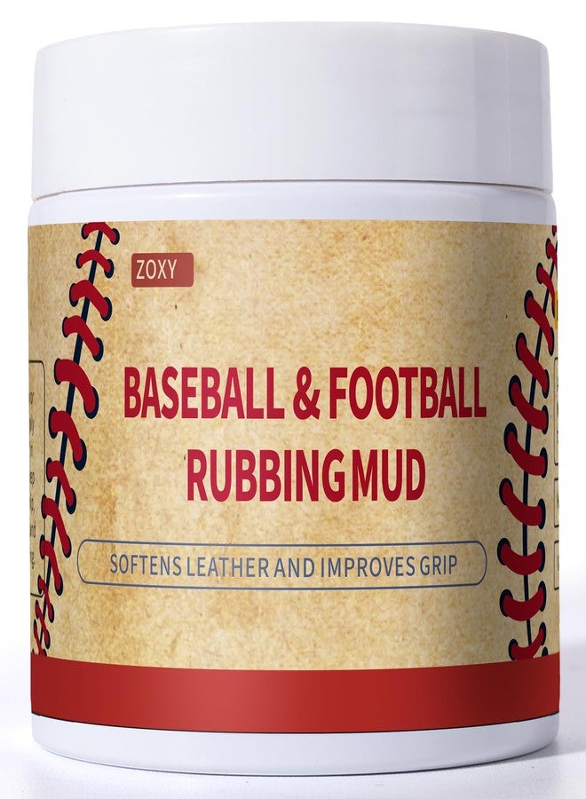 ZOXY Football Mud & Baseball Rubbing Mud – Break-in & Enhanced Grip & Darken Leather, Natural Mud Formula for Leather & Synthetic Game Balls - Image 1