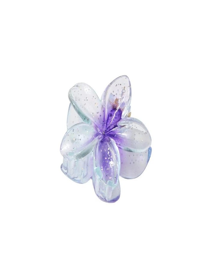 KARDIFF Flower Hair Clips, 4Pcs Sparkling Claw Clips for Women, Plumeria Clip for Thick Hair,Accessories for Women, Non Slip Strong Hold Hair for Hawaii, Holiday Gifts - Image 5